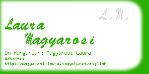 laura magyarosi business card